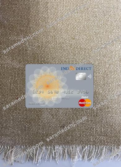 Australia Ing Direct bank master card photolook front